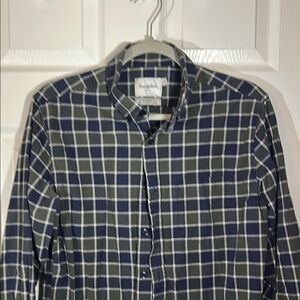 Goodfellow & Co Blue and Green Casual Button Down Shirt